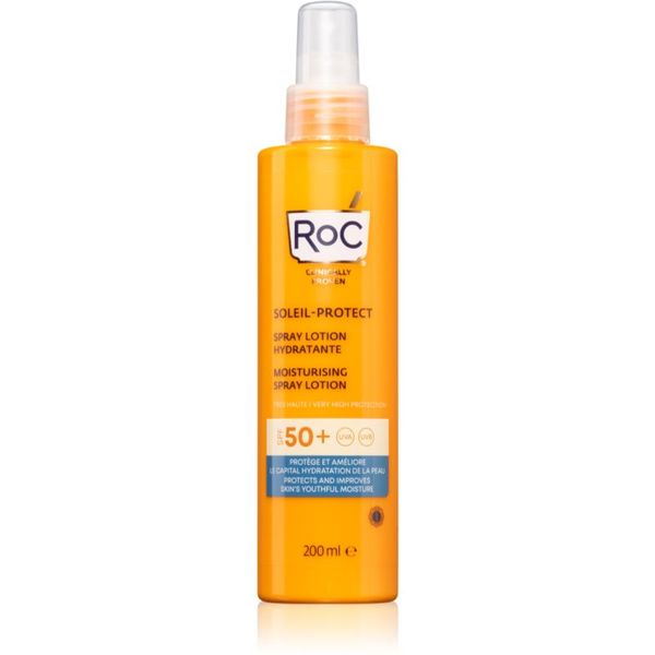 RoC RoC Soleil Protect Moisturising Spray Lotion vlažilno pršilo za sončenje SPF 50+ 200 ml