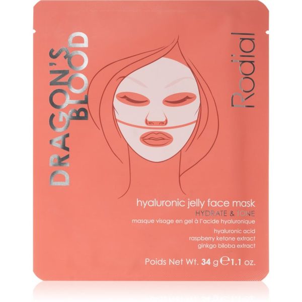 Rodial Rodial Dragon's Blood Hyaluronic Jelly Face Mask intenzivna hidrogelna maska s hialuronsko kislino 34 g