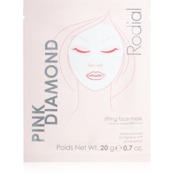 Rodial Rodial Pink Diamond Lifting Face Mask maska iz platna z lifting učinkom za obraz 1 kos