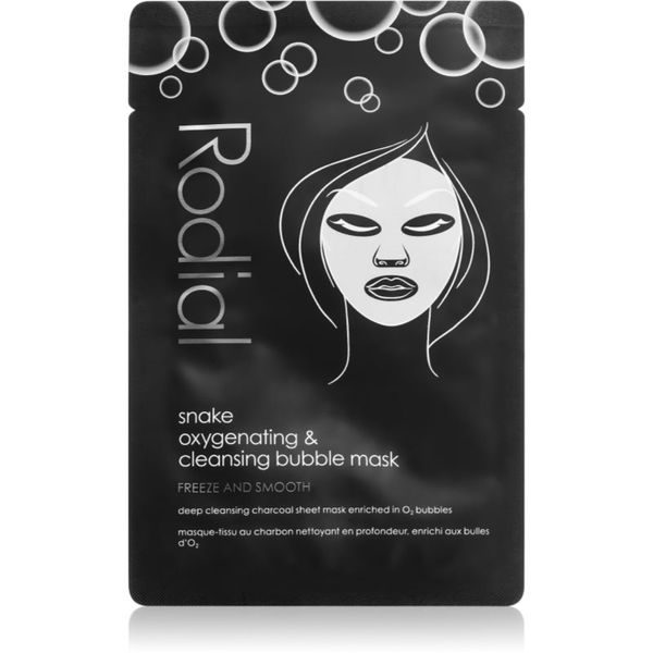 Rodial Rodial Snake Oxyganating & cleansing bubble mask čistilna in razstrupljevalna maska z aktivnim ogljem 1 kos