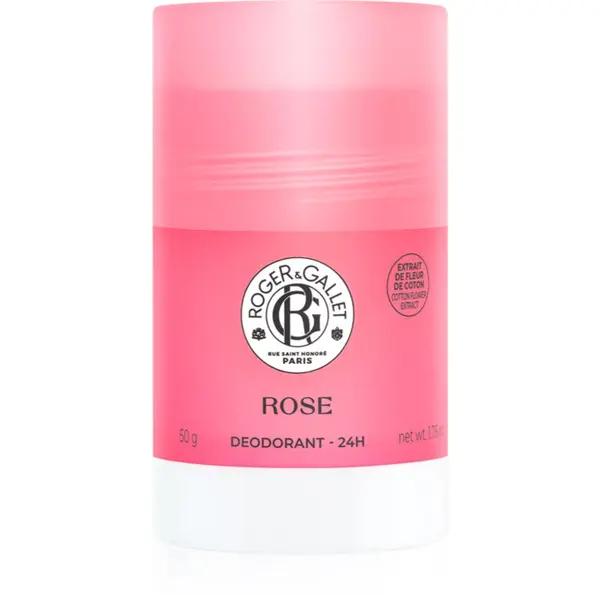 Roger & Gallet Roger & Gallet Rose trdi deodorant brez aluminijevih soli za 24 urno zaščito za ženske 50 g