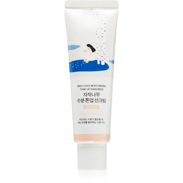 ROUND LAB ROUND LAB Birch Juice Tone-up Sunscreen tonirani fluid za sončenje za osvetljevanje kože in hidratacijo SPF 50+ 50 ml