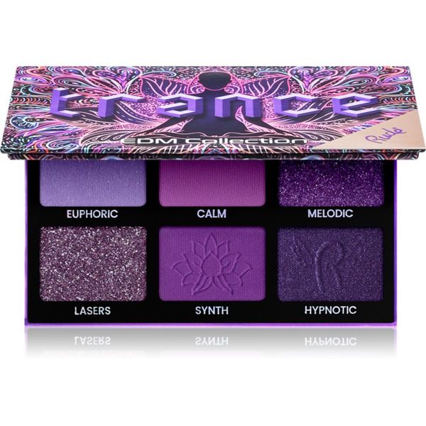 Rude Cosmetics Rude Cosmetics EDM Collection paleta senčil za oči odtenek Trance 6 g
