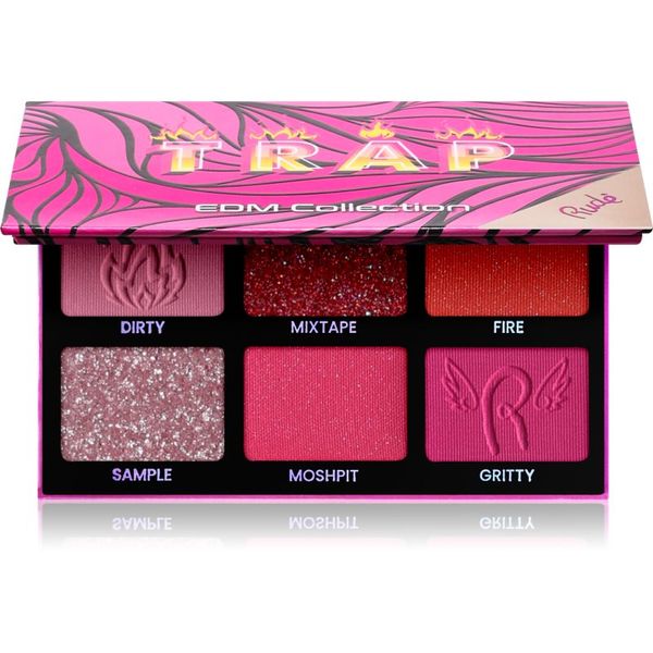 Rude Cosmetics Rude Cosmetics EDM Collection paleta senčil za oči odtenek Trap 6 g