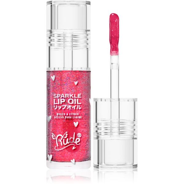 Rude Cosmetics Rude Cosmetics Manga Collection Sparkle Lip Oil tonirno olje za ustnice z vlažilnim učinkom odtenek Watermelon 4 g