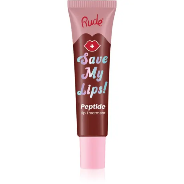 Rude Cosmetics Rude Cosmetics Save My Lips hranilni in vlažilni balzam za ustnice s peptidi odtenek Cherry 15 ml
