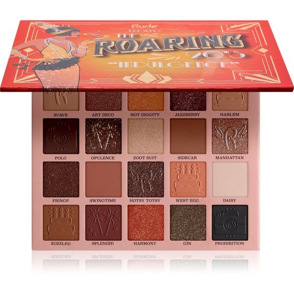 Rude Cosmetics Rude Cosmetics The Roaring 20's Eyeshadow paleta senčil za oči odtenek Indulgence 24 g