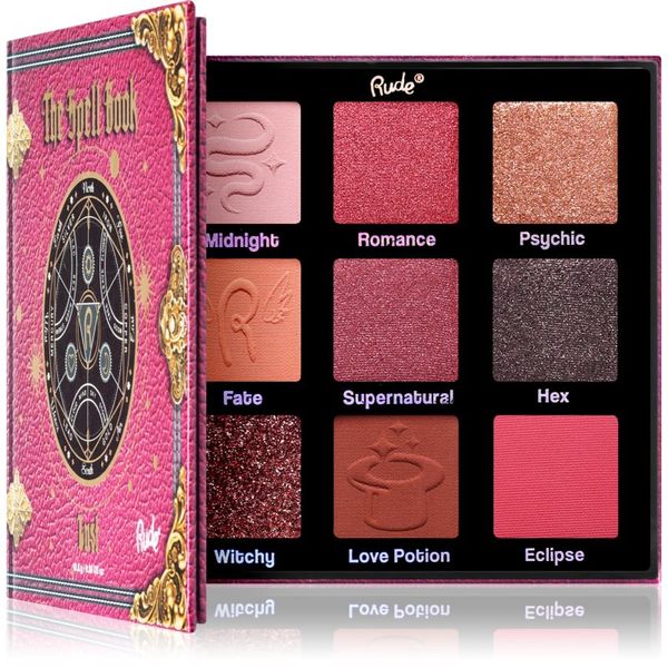 Rude Cosmetics Rude Cosmetics The Spell Book paleta senčil za oči odtenek Lust 10.8 g