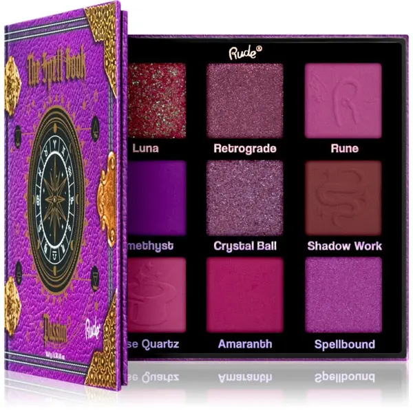 Rude Cosmetics Rude Cosmetics The Spell Book paleta senčil za oči odtenek Passion 10.8 g