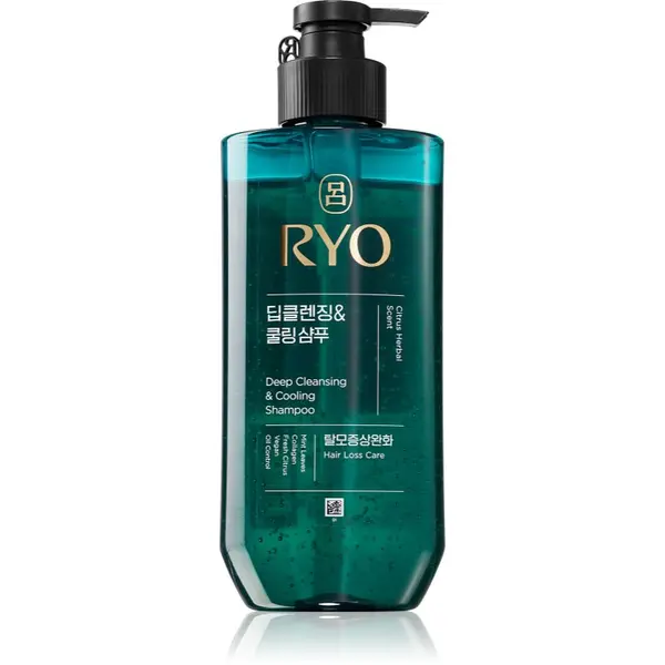 RYO RYO Deep Cleansing & Cooling Shampoo globinsko čistilni šampon s hladilnim učinkom 480 ml