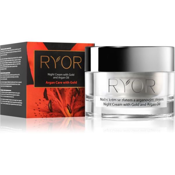RYOR RYOR Argan Care with Gold nočna krema z zlatom in arganovim oljem 50 ml