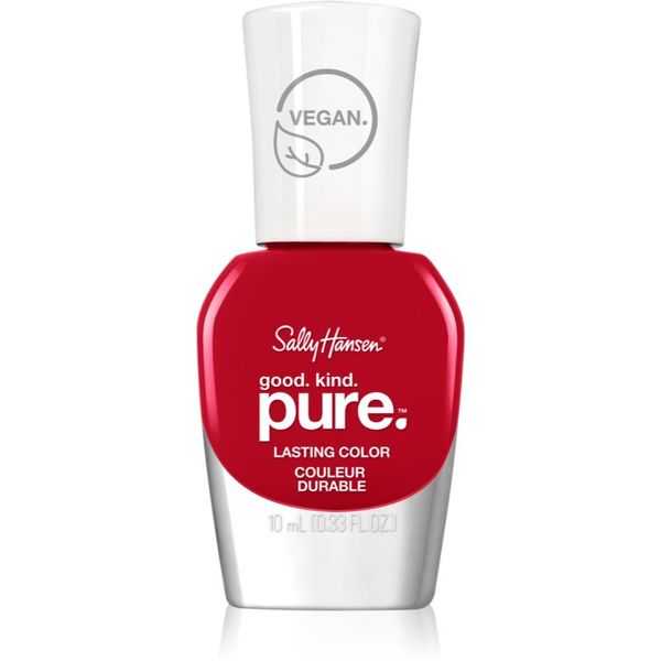 Sally Hansen Sally Hansen Good. Kind. Pure. dolgoobstojen lak za nohte z učvrstitvenim učinkom odtenek Natural Red 10 ml