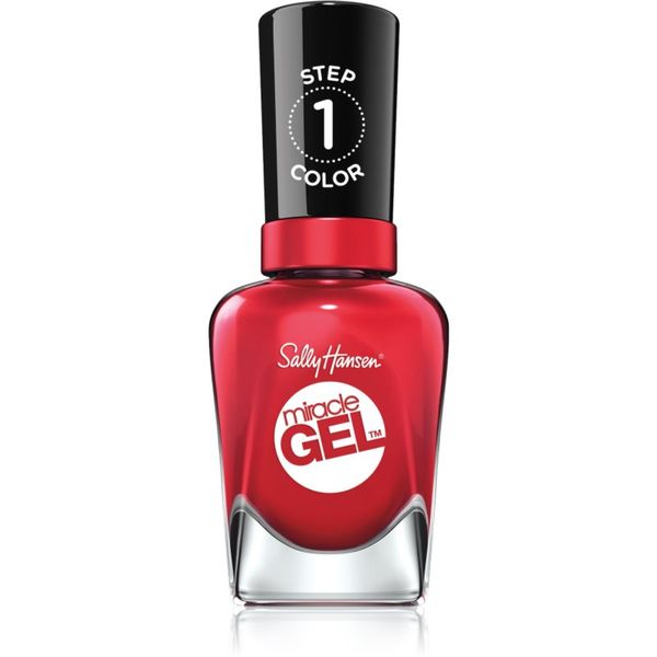 Sally Hansen Sally Hansen Miracle Gel™ gel lak za nohte brez uporabe UV/LED lučke odtenek 444 Off With Her Red! 14,7 ml