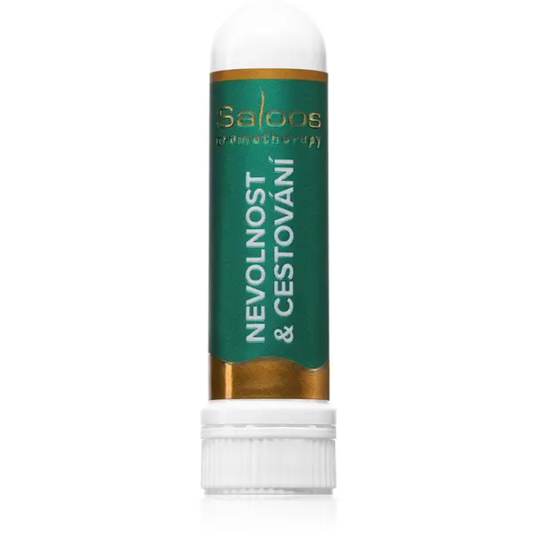 Saloos Saloos Aromatherapy Nevolnost & Cestování nosni inhalator z eteričnimi olji 1 kos