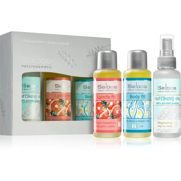 Saloos Saloos Bio Body And Massage Oils Body Fit & Lymfa Fit & Magnesium darilni set za športnike