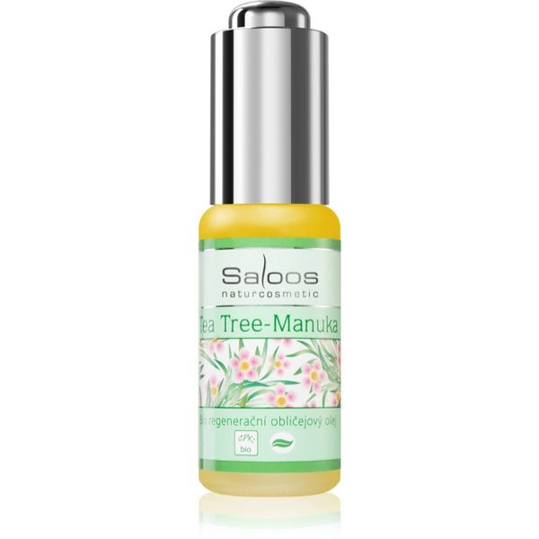 Saloos Saloos Bio Skin Oils Tea Tree & Manuka pomirjajoče in regeneracijsko olje za aknasto kožo 20 ml