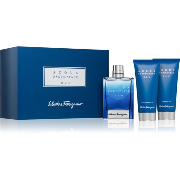 Salvatore Ferragamo Salvatore Ferragamo Acqua Essenziale Blu darilni set za moške