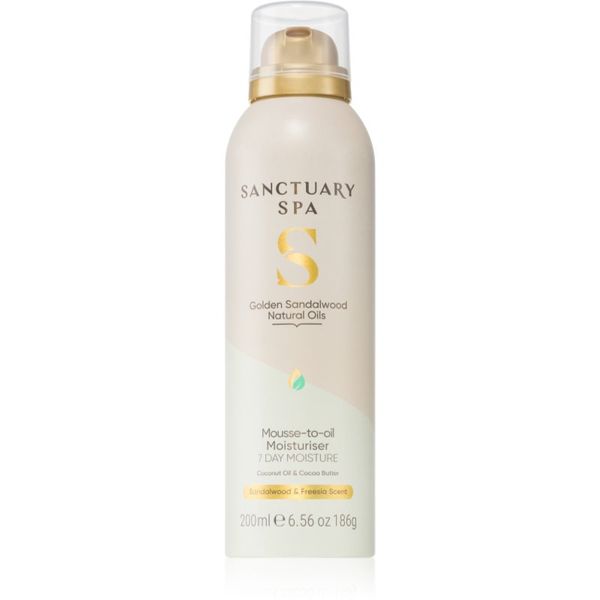 Sanctuary Spa Sanctuary Spa Golden Sandalwood vlažilna pena s hranilnim učinkom 200 ml