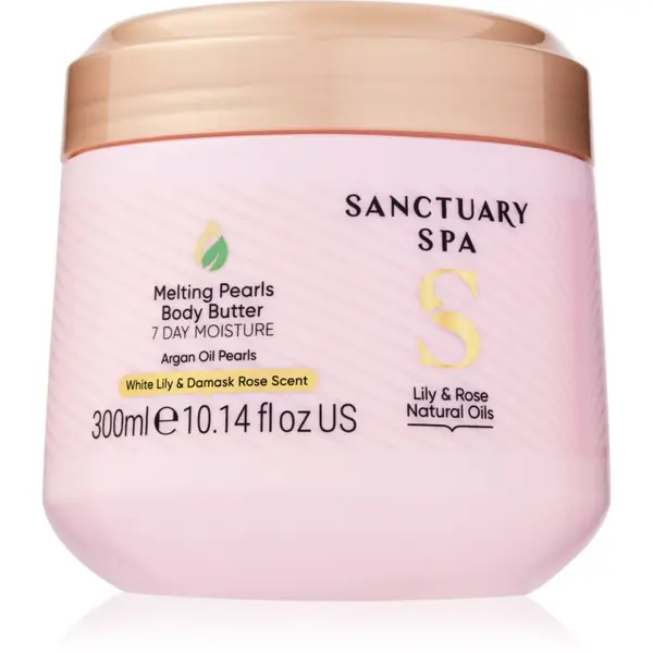 Sanctuary Spa Sanctuary Spa Lily & Rose Natural Oils intenzivno vlažilno maslo za telo 300 ml
