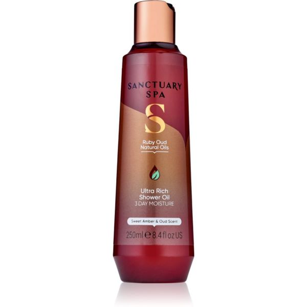 Sanctuary Spa Sanctuary Spa Ruby Oud negovalno olje za prhanje s hranilnim učinkom 250 ml