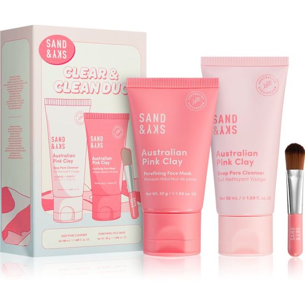 Sand & Sky Sand & Sky Australian Pink Clay Clear & Clean Duo set za nego kože