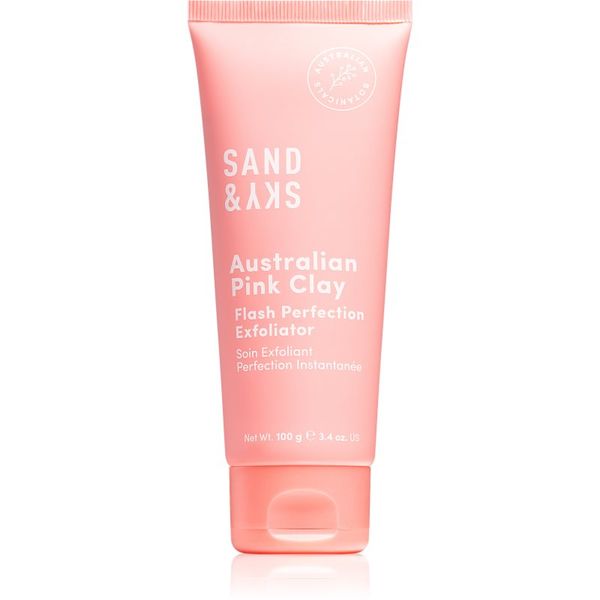 Sand & Sky Sand & Sky Australian Pink Clay Flash Perfection Exfoliator čistilni piling za zmanjšanje por in mat videz kože 100 ml