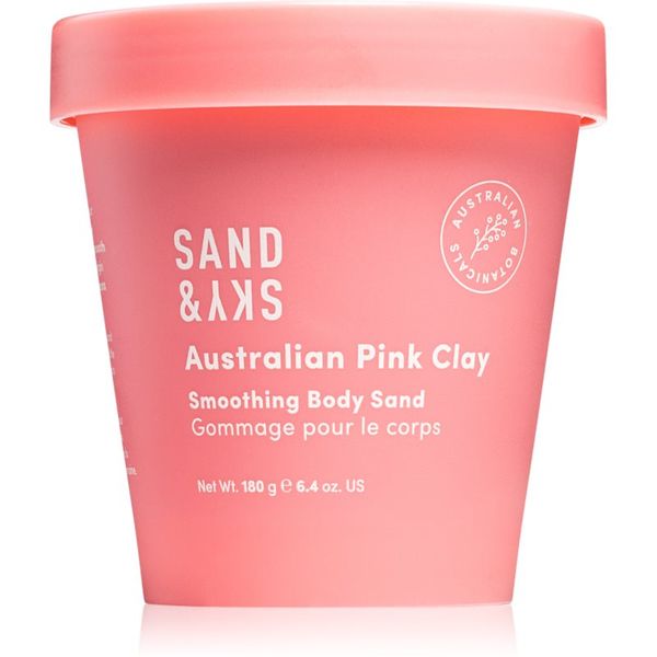 Sand & Sky Sand & Sky Australian Pink Clay Smoothing Body Sand posvetlitveni piling za telo 180 g