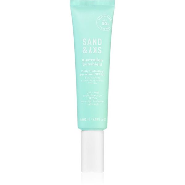 Sand & Sky Sand & Sky Australian Sunshield Daily Hydrating Sunscreen SPF50+ lahka zaščitna krema za obraz SPF 50+ 60 ml