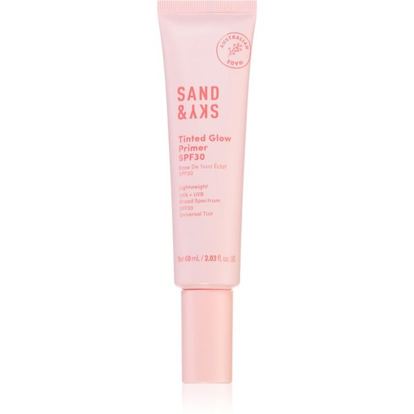 Sand & Sky Sand & Sky Tinted Glow Primer SPF 30 zaščitni tonirani fluid za obraz SPF 30 60 ml