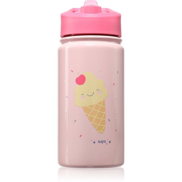 Saro Baby Saro Baby Thermos Bottle with Straw termovka s slamico Pink 350 ml