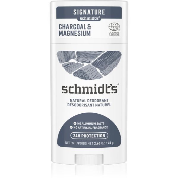 Schmidt's Schmidt's Charcoal + Magnesium trdi dezodorant 24 ur 75 g