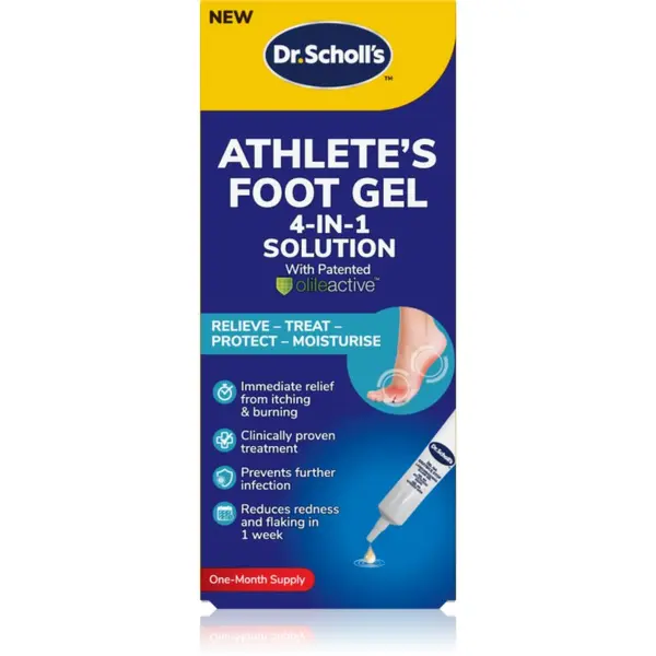 Scholl Scholl Dr. Scholl's Athlete's Foot Gel pomirjajoči gel za stopala 1 kos