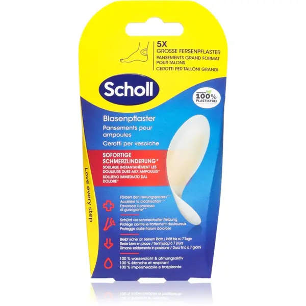 Scholl Scholl Dr. Scholl's Blister Plasters vodoodporen obliž za žulje na petah 5 kos