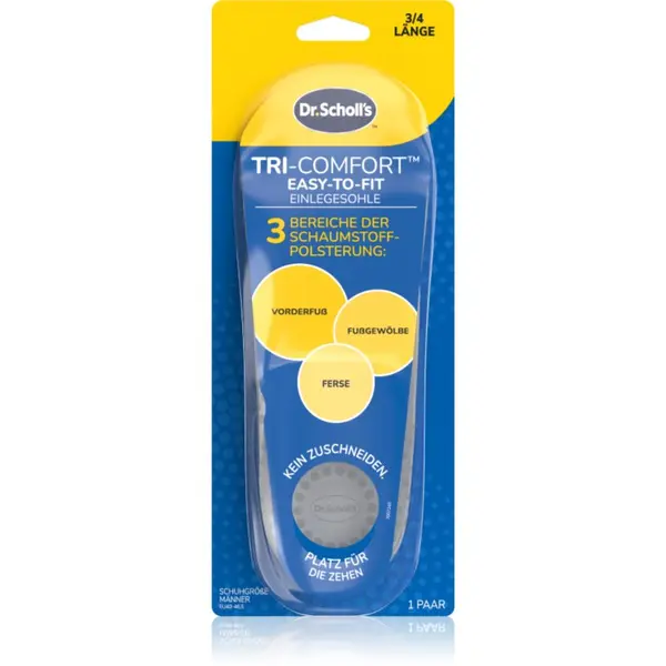 Scholl Scholl Dr. Scholl's Tri-Comfort vložki za čevlje velikost Large - Men's EU 40 - 46.5 1 par