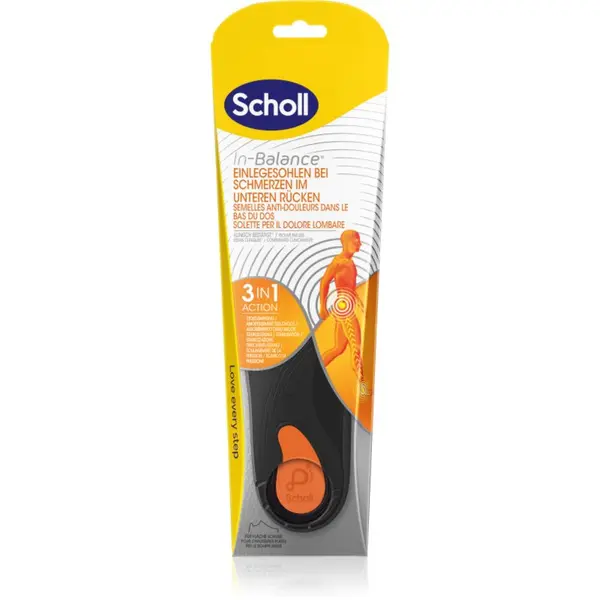Scholl Scholl In-Balance Lower Back vložki za čevlje za pete velikost Medium 1 par