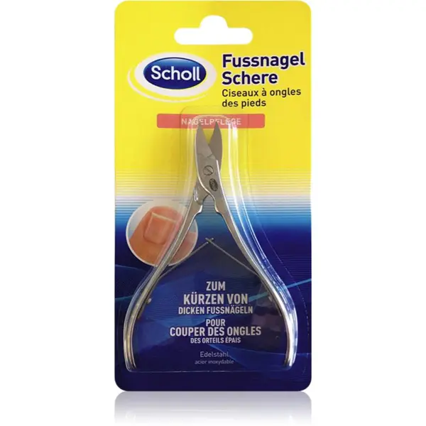 Scholl Scholl Toenail Scissors ravne škarje za nohte 1 kos