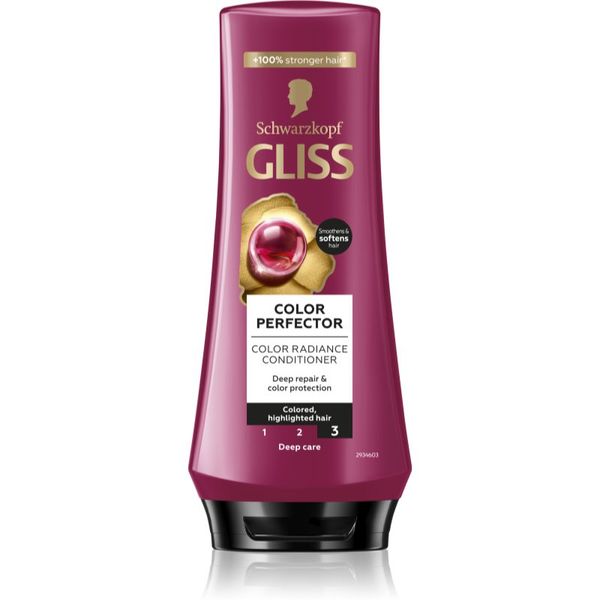 Schwarzkopf Schwarzkopf Gliss Color Perfector zaščitni balzam za barvane lase 200 ml