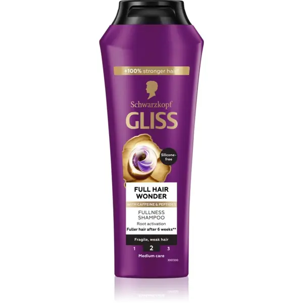 Schwarzkopf Schwarzkopf Gliss Full Hair Wonder regeneracijski šampon za šibke lase 250 ml