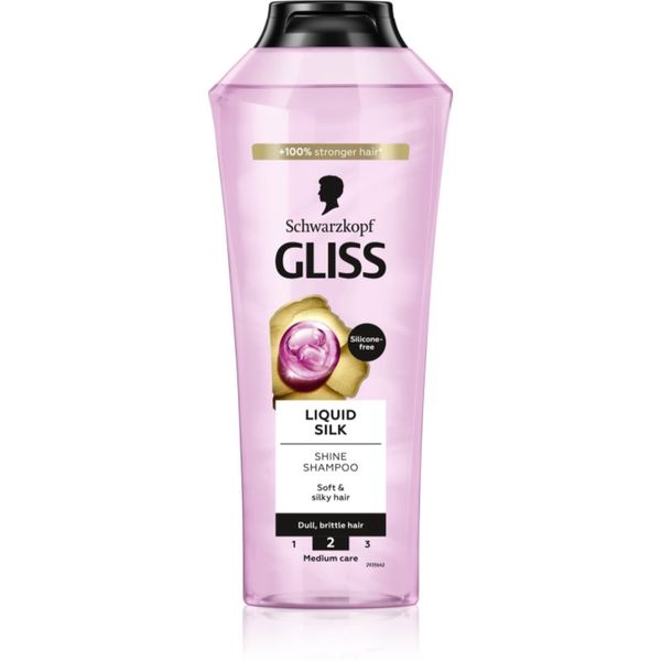 Schwarzkopf Schwarzkopf Gliss Liquid Silk regeneracijski šampon za krepitev in sijaj las 400 ml