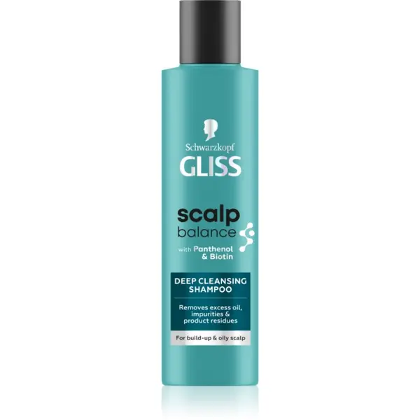 Schwarzkopf Schwarzkopf Gliss Scalp Balance globinsko čistilni šampon za mastno lasišče 200 ml