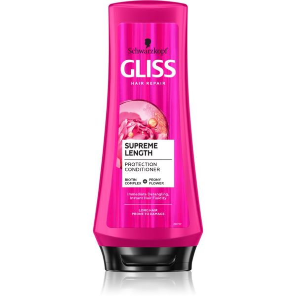 Schwarzkopf Schwarzkopf Gliss Supreme Length zaščitni balzam za dolge lase 200 ml