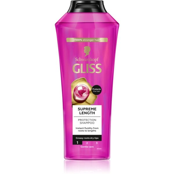 Schwarzkopf Schwarzkopf Gliss Supreme Length zaščitni šampon za dolge lase 400 ml