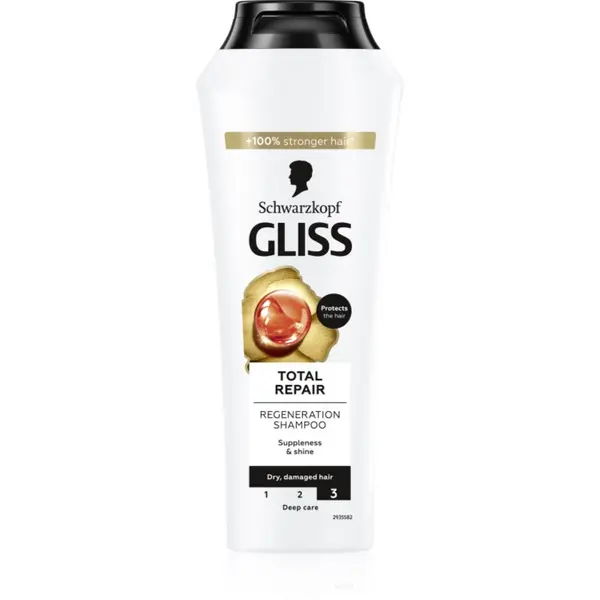 Schwarzkopf Schwarzkopf Gliss Total Repair intenzivno regeneracijski šampon 250 ml