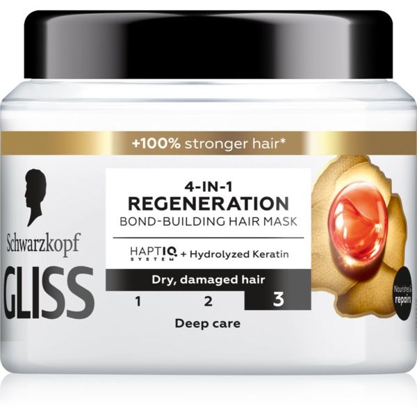 Schwarzkopf Schwarzkopf Gliss Total Repair regeneracijska maska za suhe in poškodovane lase 400 ml