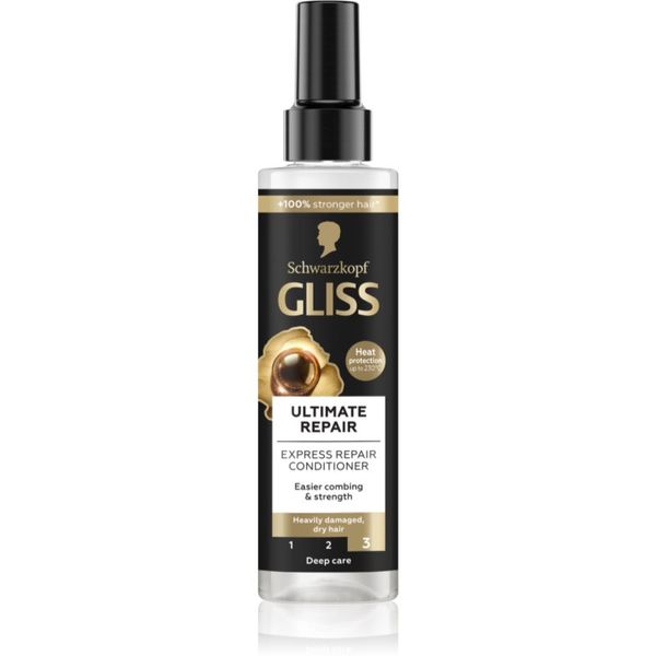 Schwarzkopf Schwarzkopf Gliss Ultimate Repair regeneracijski balzam brez spiranja za suhe in poškodovane lase 200 ml