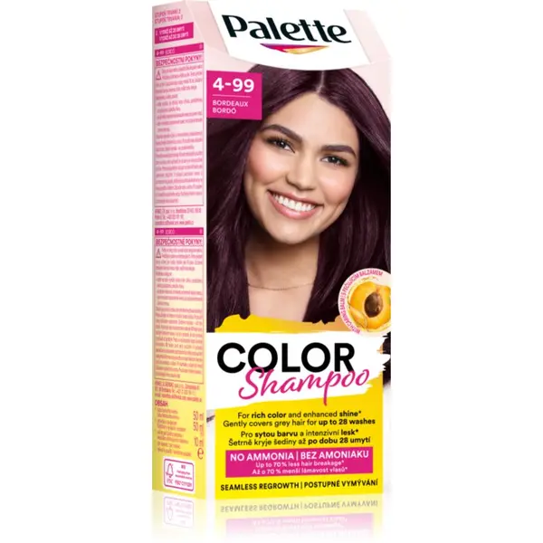 Schwarzkopf Schwarzkopf Palette Color Shampoo šampon za toniranje odtenek 4-99 Bordeaux 50 ml