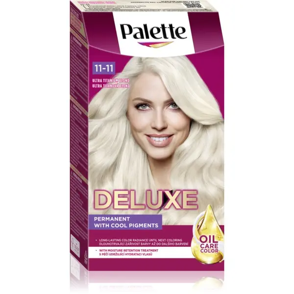 Schwarzkopf Schwarzkopf Palette Deluxe permanentna barva za lase odtenek 11-11 Ultra Titanium 1 kos