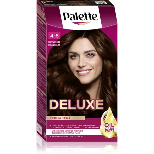 Schwarzkopf Schwarzkopf Palette Deluxe permanentna barva za lase odtenek 4-6 Mocca Brown 1 kos