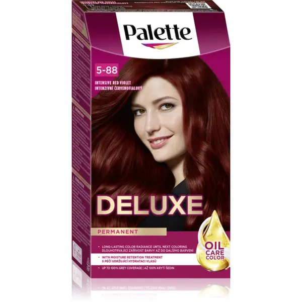 Schwarzkopf Schwarzkopf Palette Deluxe permanentna barva za lase odtenek 5-88 Intensive Red Violet 1 kos