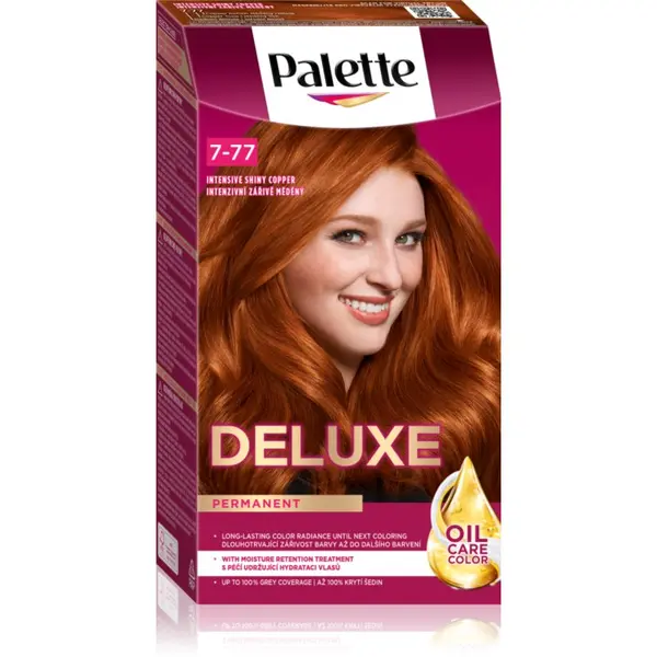 Schwarzkopf Schwarzkopf Palette Deluxe permanentna barva za lase odtenek 7-77 Intensive Shiny Copper 1 kos